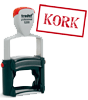 Industriestempel für Kork-Untergrund
