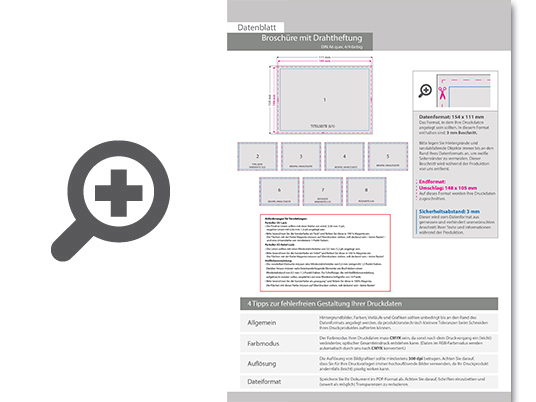 Product Bild brosch__re_mit_drahtheftung__endformat_din_a6_quer__100-seitig