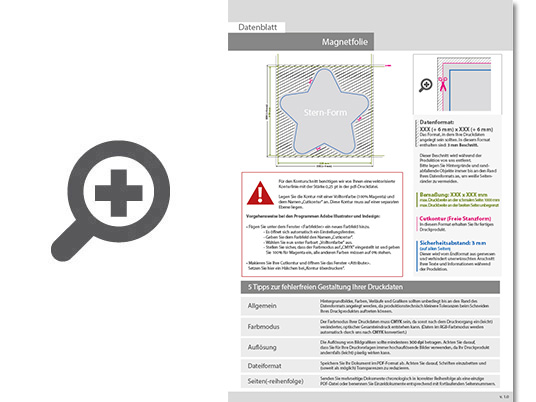 Product Bild hochwertige_k__hlschrank-magnetfolie_in_stern-form___einseitig_4_0-farbig_bedruckt